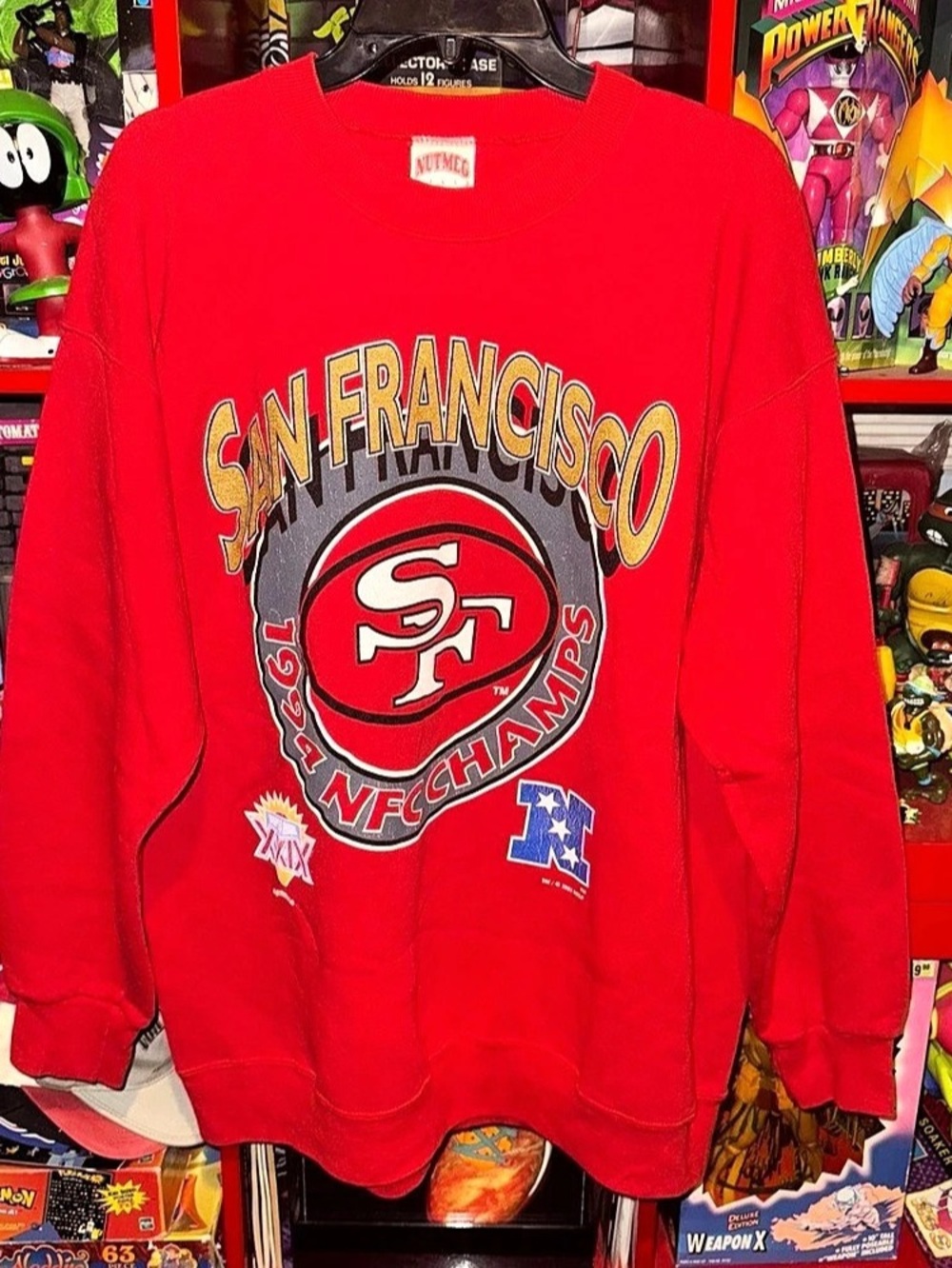 Vintage 1994 Nutmeg Mills San Fransisco 49ers x Superbowl Crewneck/sweater